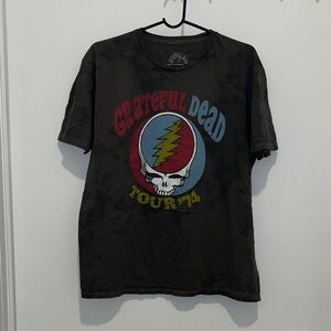 Grateful Dead Tour '74 Black Stonewashed Tee